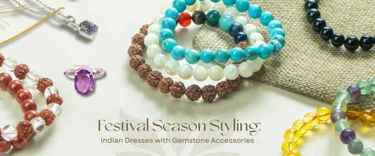 Festival Season Styling: Indian Dresses with Gemstone Accessories