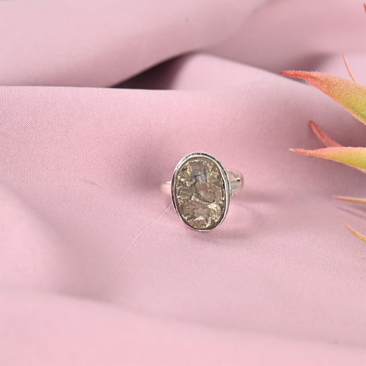 Raw Pyrite Ring