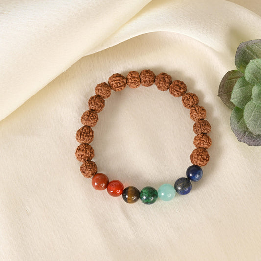 7 Chakra with Rudraksha