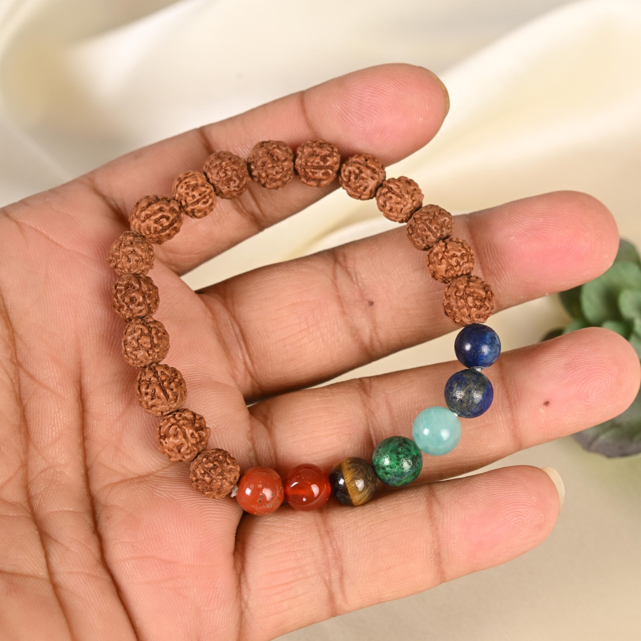 7 Chakra with Rudraksha