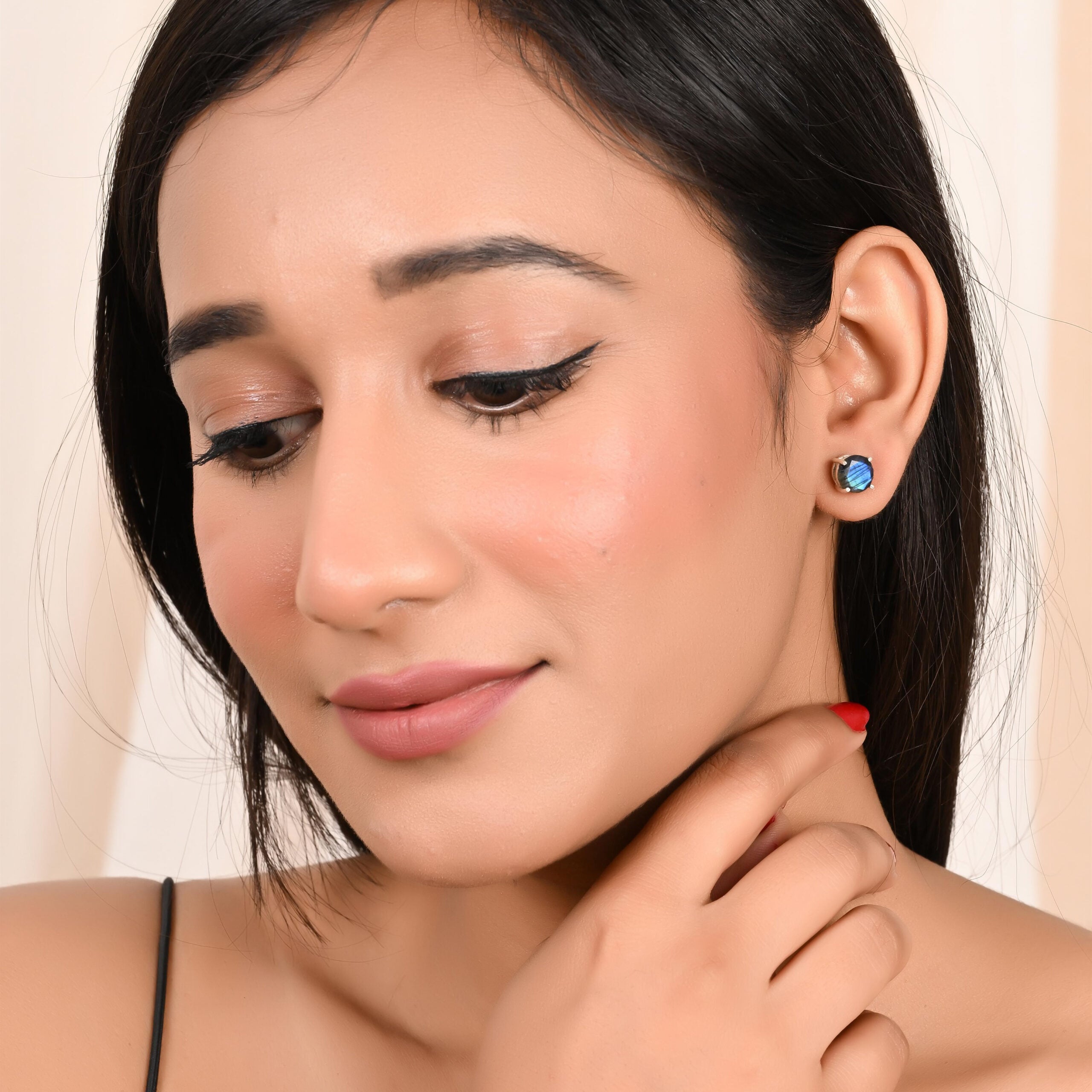 Labradorite Stud Earrings