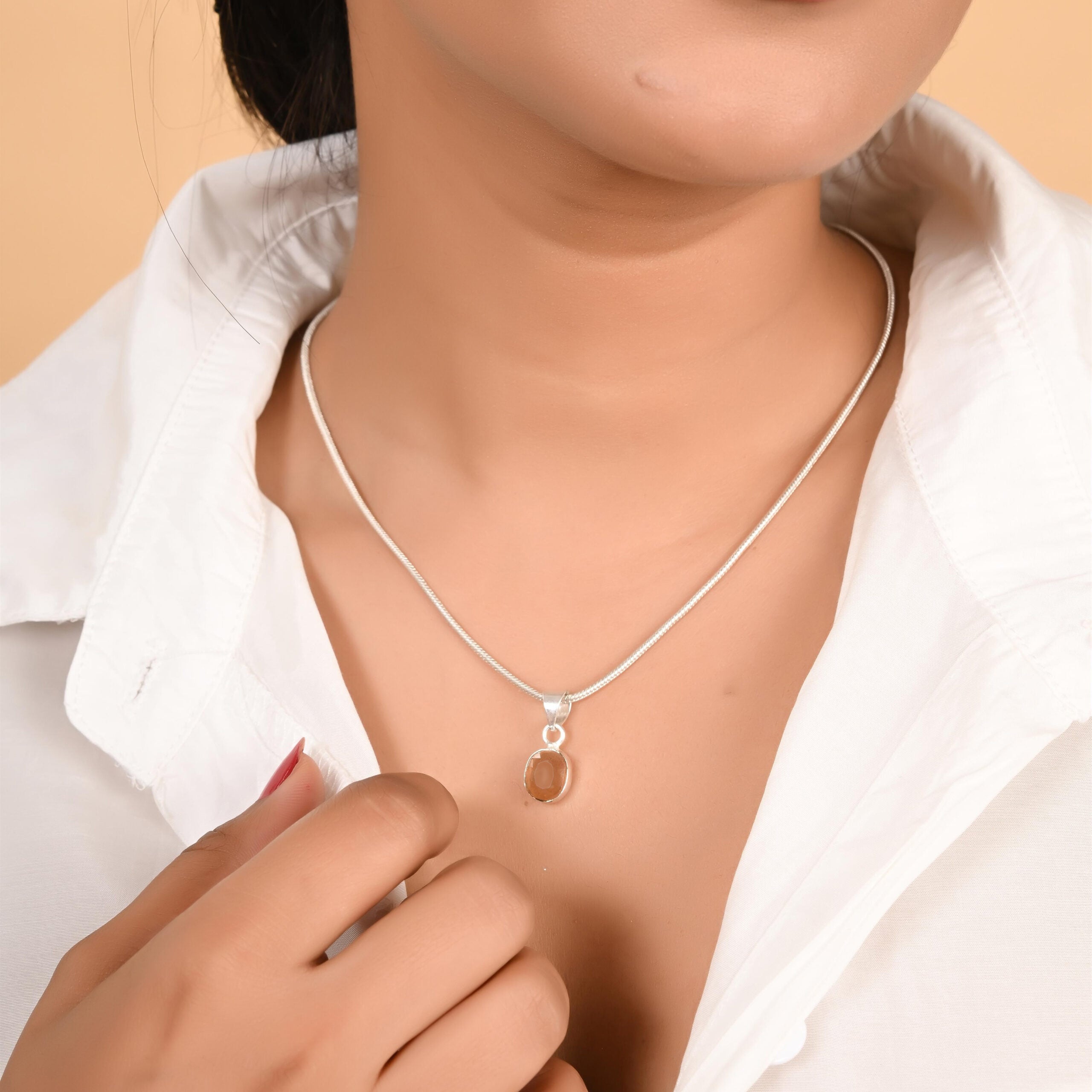 Yellow Sapphire Pendant