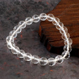Diamond Cut Clear Quartz Bracelet