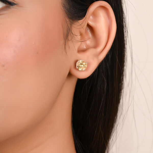 Citrine Stud Earrings - Image 3