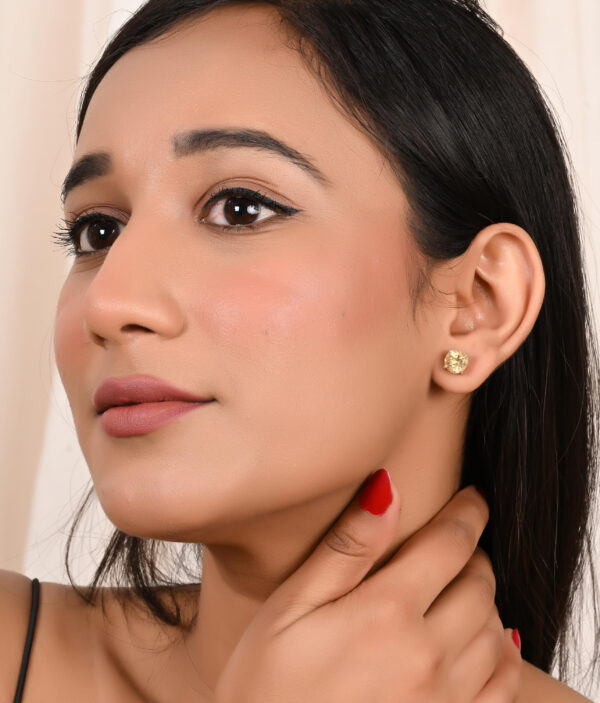 Citrine Stud Earrings - Image 4