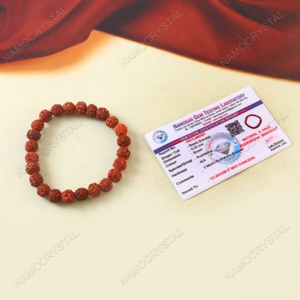 5 Face Rudraksha Bracelet - Image 3