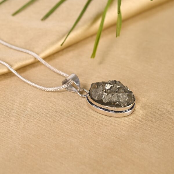 Raw Pyrite Pendant - Image 2