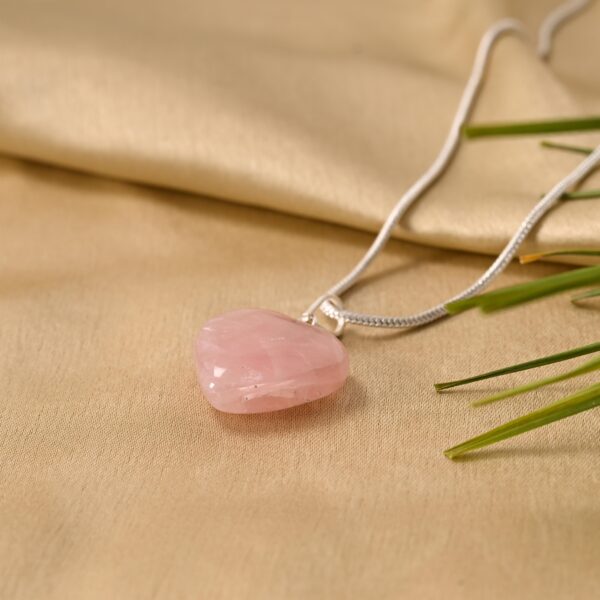 Rose Quartz Heart Pendant - Image 2