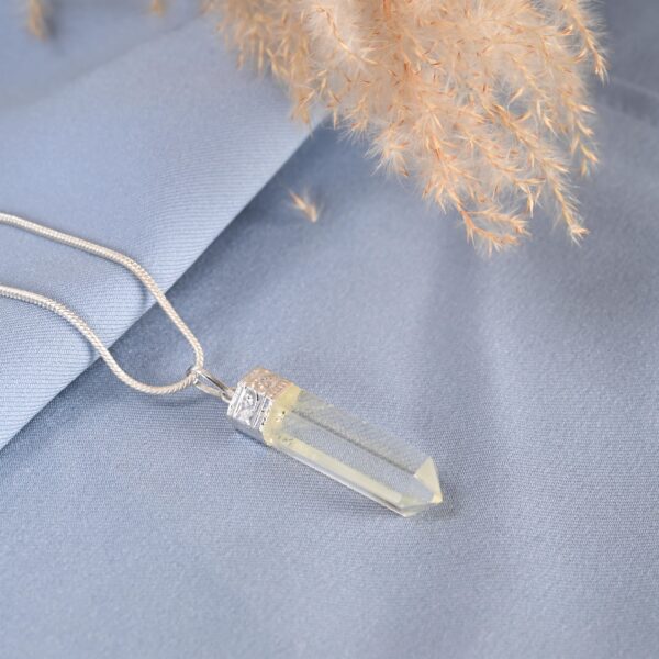 Clear Quartz Pencil Pendant - Image 2
