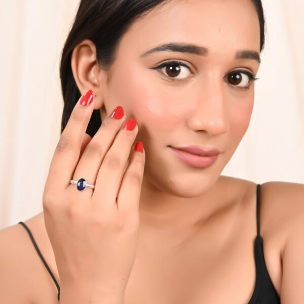 Blue Sapphire Ring (Neelam) - Image 5