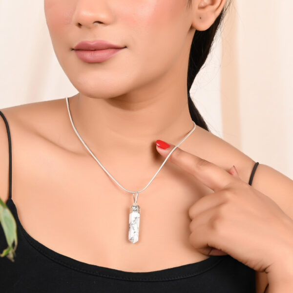 Howlite Pencil Pendant - Image 4