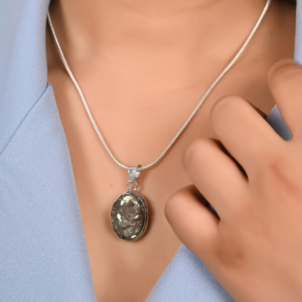 Raw Pyrite Pendant - Image 3
