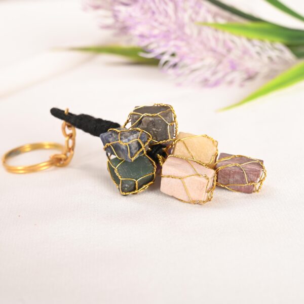 7 Chakra Tumble Keychain - Image 2