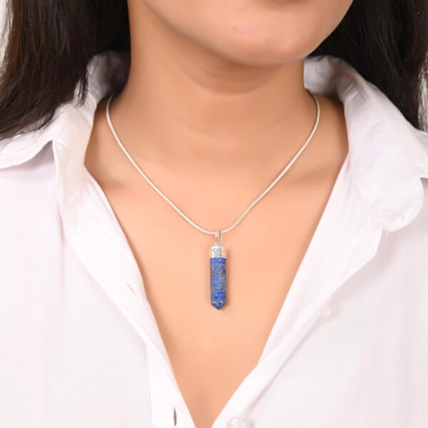 Lapis Lazuli Pencil Pendant - Image 3