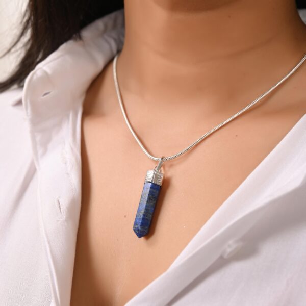 Lapis Lazuli Pencil Pendant - Image 4