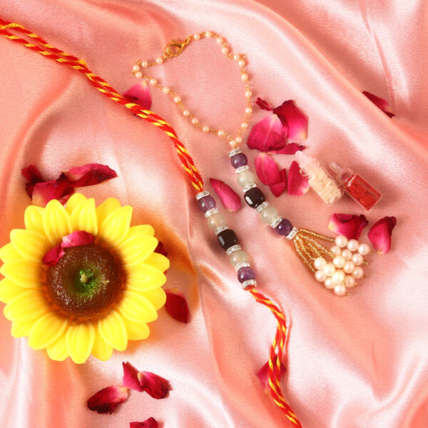 Health and Luck Rakhi for Bhai and Bhabhi - Image 2
