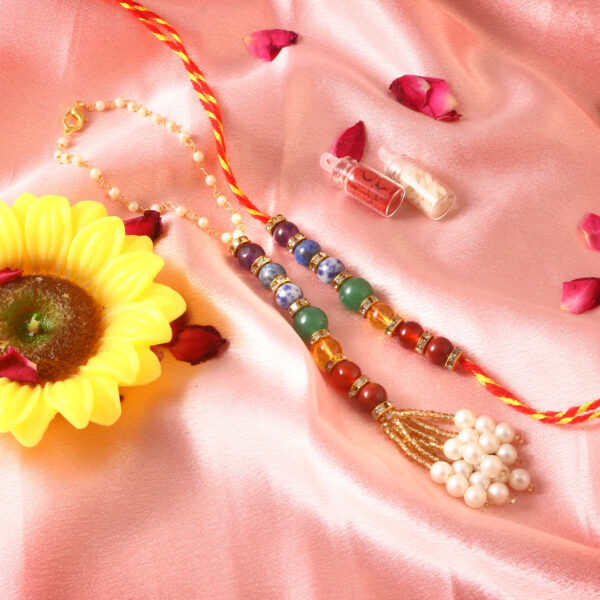 7 Chakra Rakhi for Bhai and Bhabhi - Image 2