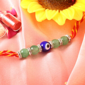 Green Aventurine Rakhi for Bhai