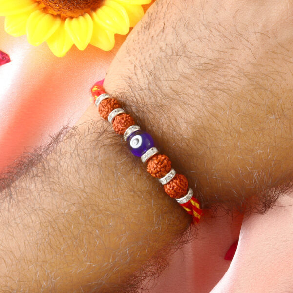 Rudraksha Rakhi for Bhai - Image 3